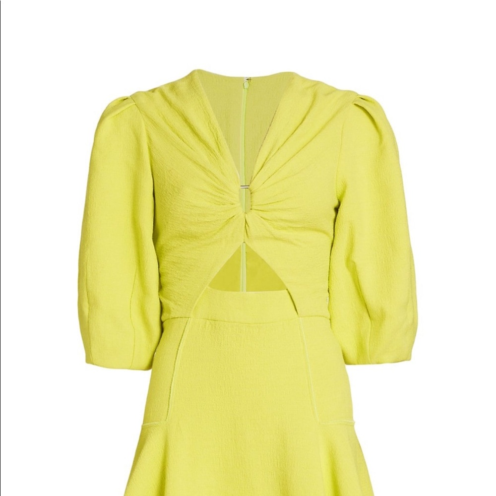 Jonathan Simkhai Kayleigh Ripple Crepe Mini Dress - Picture 2 of 10